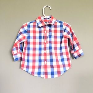 Janie And Jack long sleeve shirt,Size:6-12m